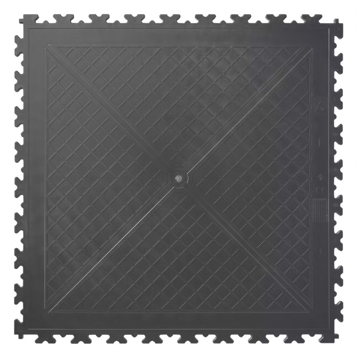 Interlocking Floor Tiles & Ramps Single Garage Pack (36m2 + 12 ramps) Blue & Graphite X500/7